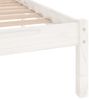 vidaXL Massivholzbett Weiß 135x190 cm 809993 Bild 5