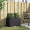 vidaXL Pflanzkübel Schwarz 62x40x39 cm Stahl 841595 Bild 3