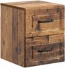 vidaXL Wandmontierter Nachttisch 2 pcs Altholz 34,5 x 33 x 40 cm 899332 Bild 5