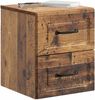 vidaXL Wandmontierter Nachttisch 2 pcs Altholz 34,5 x 33 x 40 cm 899332 Bild 3