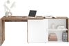 Schreibtisch Winkelschreibtisch Bürotisch Arbeitstisch Homeoffice ca. 119x124 cm VALLEY Old Style Bild 2