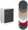 Küchenunterschrank R-Line Schwarz Beton 60 cm AP Anthrazit Vicco Bild 5
