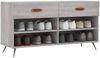 vidaXL Schuhbank Grau Sonoma 102x35x55 cm Holzwerkstoff 829714 Bild 3