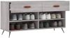 vidaXL Schuhbank Grau Sonoma 102x35x55 cm Holzwerkstoff 829714 Bild 4