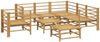 vidaXL 8-tlg. Garten-Lounge-Set mit Kissen Hellgrau Bambus 3155094 Bild 4