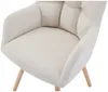 Vente-unique - PEGA Stuhl Stoff Beige - B 58 cm x H 81 cm x L 57,5 cm Bild 4