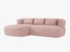 Micadoni 5-Sitzer Ecksofa Jenny Links Boucle Now or Never Puderrosa Bild 2