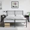 vidaXL Nachttische 2 Stk. Schwarz 36x39x59 cm Stahl 846717 Bild 3