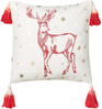 Kissen 2er Set Tiermuster VALLOTA Baumwolle 45 x 45 cm Weiß Bild 4
