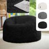 Green Bean® Sitzsack Fellotpik mit Füllmaterial (EPS Perlen) - Indoor Maße ca 100 x 55 cm - Bean Bag - Schwarz Bild 2