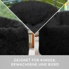 Green Bean® Sitzsack Fellotpik mit Füllmaterial (EPS Perlen) - Indoor Maße ca 100 x 55 cm - Bean Bag - Schwarz Bild 3
