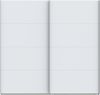 Forte SOPHISTISPACE Kleiderschrank 220, 2-türiger Schwebetürenschrank mit Einlegeböden und Kleiderstange, Weiß, 220,1 cm breit, 210,5 cm hoch, 62,9 cm tief Bild 2