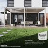 Weide 'Classic' Pergola, freistehend, Aluminium / Stahl beige, 300 x 530 x 255 cm Bild 5