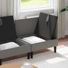 vidaXL Wohnzimmergarnitur 4 pcs Dunkelgrau Stoff 3413804 Bild 3