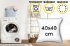 Amilian Kissenbezug Sofakissenbezüge 2er Set - Kissenbezüge für Sofa Couch Bett, (2 Stück), 40x40 cm, Hotelverschluss, weich und pflegeleicht Bild 3