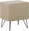 Nachttisch beige Kunstleder BETIN Bild 5