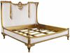 Casa Padrino Luxus Barock Doppelbett Weiß / Gold - Barockstil Schlafzimmer Möbel Bild 2