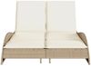 vidaXL Sonnenliege mit Auflagen Beige 114x205x73 cm Poly Rattan 368291 Bild 4
