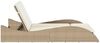 vidaXL Sonnenliege mit Auflagen Beige 114x205x73 cm Poly Rattan 368291 Bild 5