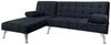 HTI-Living Schlafsofa Schlafsofa Miranda mit Chaiselongue Velvet Schwarz, Stück 1 Teile, Eckcouch mit Bettfunktion Bild 3