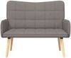 vidaXL 2-Sitzer Sofa Taupe 115 x 61 x 87 cm Stoff 42028897 Bild 4