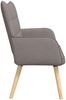 vidaXL 2-Sitzer Sofa Taupe 115 x 61 x 87 cm Stoff 42028897 Bild 5