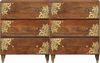 vidaXL Sideboard 2 pcs Honigbraun 60 x 33 x 75 cm Massivholz Mango 3310145 Bild 3