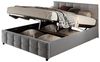 REDOM Polsterbett Stauraumbett Kinderbett Gästebett Funktionsbett Doppelbett (mit hydraulischem Stauraum, weichem holländischem Samt und stabilen Lattenrost – Perfekt für kleine Wohnungen und modernes Wohnen, 180x200 cm) Bild 4