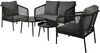 Lounge-Set MARLEY grau Gartenset Loungemöbel Gartenmöbel Bild 2