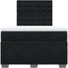 vidaXL Boxspringbett mit Matratze Schwarz 120x200 cm Samt 3290896 Bild 4