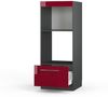 Mikrowellenschrank Fame-Line Bordeaux Hochglanz 60 cm offen Vicco Bild 4