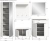 xonox. home Garderobe Solero X7WA9G01 Garderobenkombination Garderobenmöbel in Weiß Nachbildung und weiß Hochglanz tiefzieh, ca. B/H/T: 258 x 193 x 37 cm Bild 4