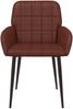 vidaXL Esszimmerstühle 4 pcs Kunstleder Glänzendes Braun 3428188 Bild 3