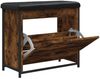vidaXL Schuhbank mit Klappe Räuchereiche 62x32x56 cm 835119 Bild 5