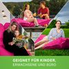 Green Bean® Sitzsack, waschbar, Polyester-PVC-Stoff, Pink, 140x180 cm, 380 Liter Bild 3