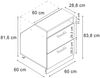 Dachschrägenschrank Rion Sonoma 60 x 81.6 cm mit 2 Schubladen, Schrankkorpus 60 cm Tiefe Vicco Bild 2