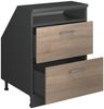 Dachschrägenschrank Rion Sonoma 60 x 81.6 cm mit 2 Schubladen, Schrankkorpus 60 cm Tiefe Vicco Bild 4