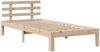 vidaXL Bettgestell mit Kopfteil ohne Matratze 90x200 cm 3306847 Bild 5