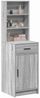 vidaXL Highboard Graues Sonoma 40 x 40,5 x 135 cm Holzwerkstoff 865078 Bild 3