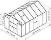 Vitavia 'Mars 9900' Gewächshaus, Aluminium, Schwarz, 6 mm HKP, 9,9 m² Bild 2