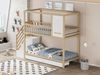 Naturfarbenes Etagenbett 90x200 cm Mit Schubladenleiter Und Haus Design Massivholz Etagenbett Mit Stauraum Kinderzimmer Bett Sicherheitsbett Mit Fensterelement Kiefernholz Doppelbett Bild 5