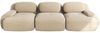 3-Sitzer-Sofa aus Premium-Cordstoff,modular kombinierbar rutschfest ohne Montage ergonomische Armlehnen und hochelastische Polsterung für Wohnzimmer und Schlafzimmer,Premium-Cordstoff,Beige, Bild 4