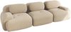3-Sitzer-Sofa aus Premium-Cordstoff,modular kombinierbar rutschfest ohne Montage ergonomische Armlehnen und hochelastische Polsterung für Wohnzimmer und Schlafzimmer,Premium-Cordstoff,Beige, Bild 5