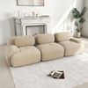 3-Sitzer-Sofa aus Premium-Cordstoff,modular kombinierbar rutschfest ohne Montage ergonomische Armlehnen und hochelastische Polsterung für Wohnzimmer und Schlafzimmer,Premium-Cordstoff,Beige, Bild 2