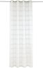 OTTO home Gardine Sirii (1 St), Ösen, halbtransparent, Polyester, Halbtransparent, angenehme Haptik, mit Streifen, modern Bild 3