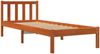 vidaXL Massivholzbett ohne Matratze Wachsbraun 100x200 Kiefernholz 844807 Bild 3