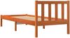 vidaXL Massivholzbett ohne Matratze Wachsbraun 100x200 Kiefernholz 844807 Bild 5