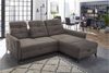 Wohnlanschaft Lydia / Loft, Mikrofaser, Braun, 273 x 95 x 214 cm Bild 5