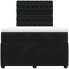 vidaXL Boxspringbett mit Matratze Schwarz 120x190 cm Samt 3292294 Bild 4
