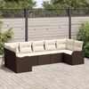 vidaXL Gartensofa-set Braun Poly-Rattan 3345848 Bild 1